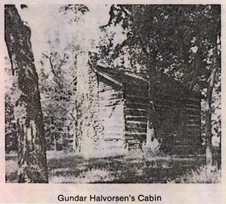 Gunder Halvorsen Valas  log cabin/tmrede hus.