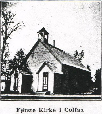 First Church in Colfax -
-  Frste Kirke i Colfax.