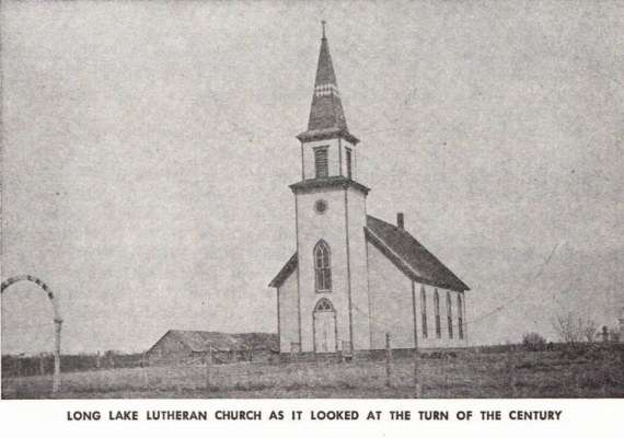 Long Lake Church - the first  -
-  Den frste kirken i Long Lake